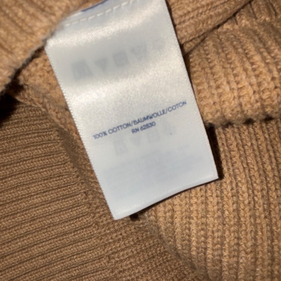 NWT Women’s Lands’ End Drifter Beige Cotton 1/4 Zip Pullover Sweater Size LP - Picture 5 of 5